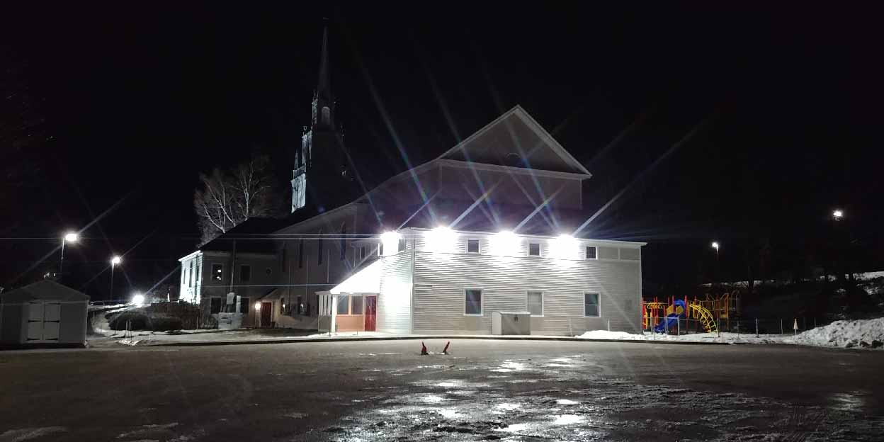 Church-parking-lot-at-night